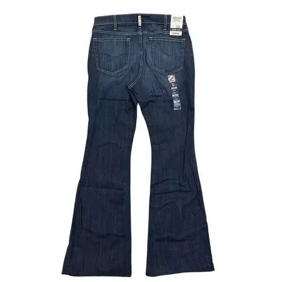 Ariat REAL Denim High Rise Flare Jeans Fringe Detail Women’s 33XL - Picture 4 of 11